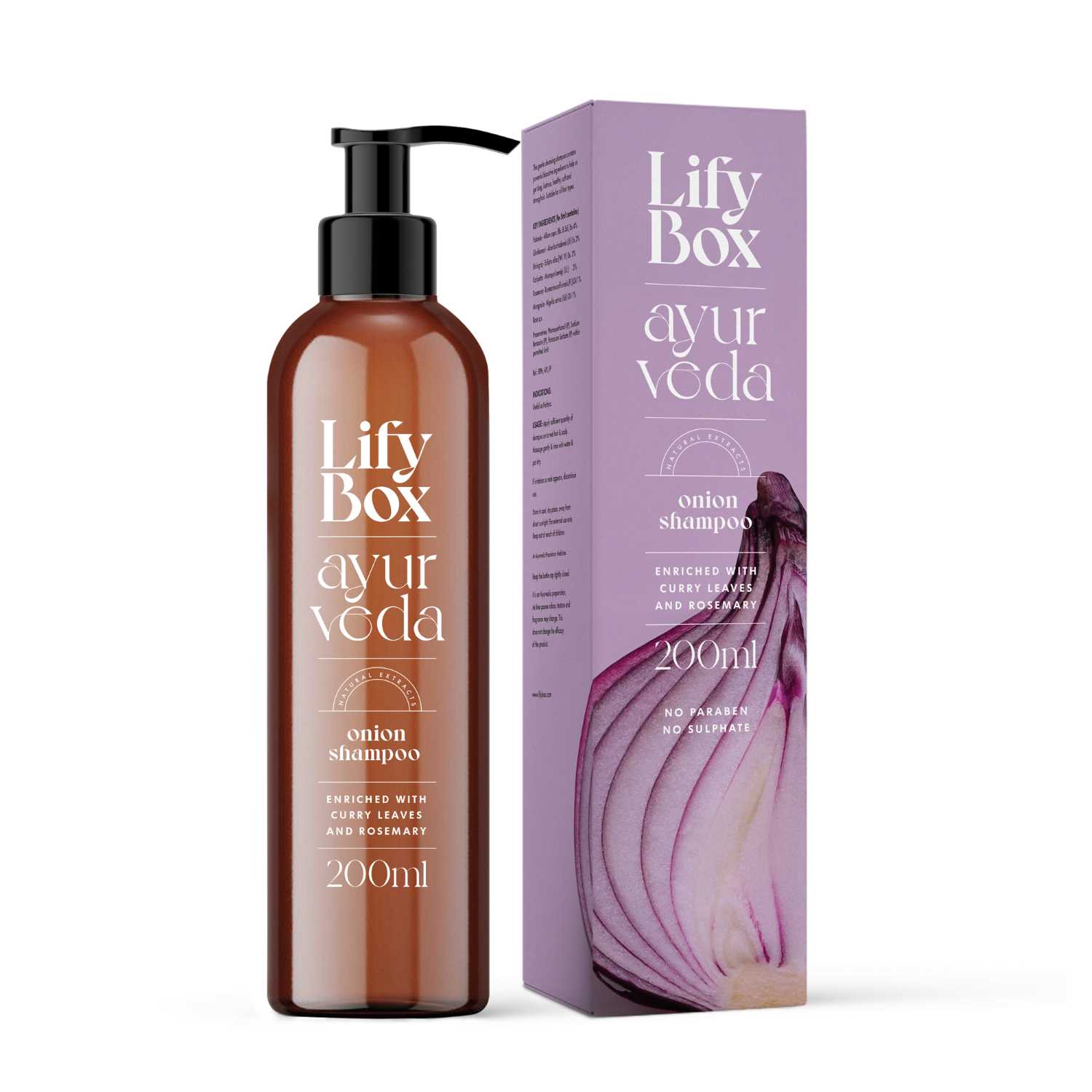 LifyBox Ayurveda Onion Hair Shampoo