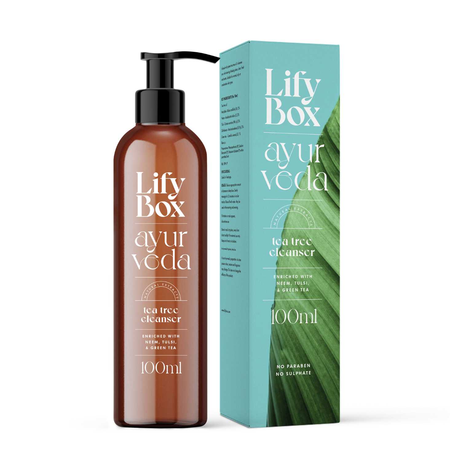 LifyBox Ayurveda Tea Tree Facewash / Cleanser